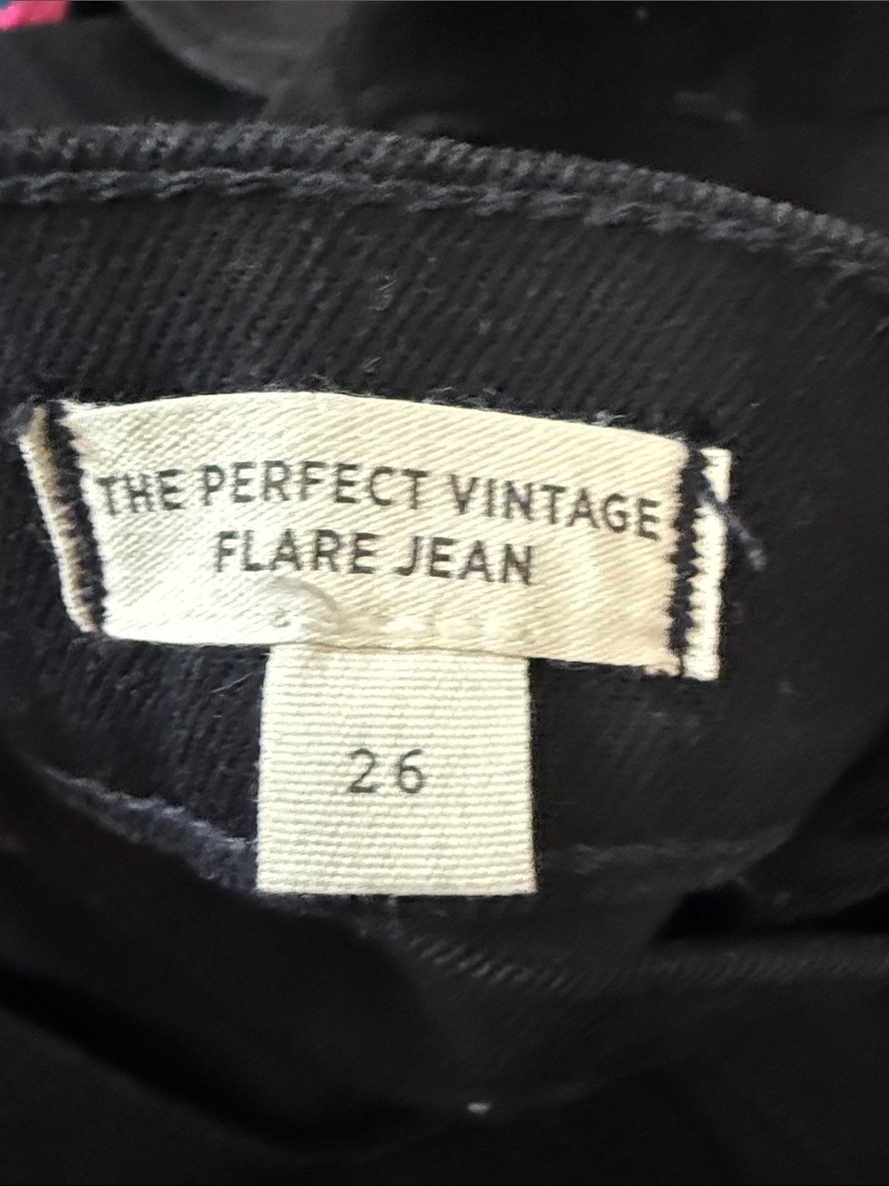 NWT Madewell Black The Perfect Vintage Flare Boho Hippie Denim Jeans - Picture 5 of 6